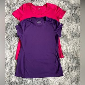 Lot of 2 Women’s Moisture Wicking Athletic Shirts/ Size Small